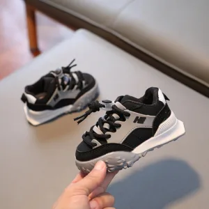 Mini Fashion™ - Stoere Look - Kinder Sportschoenen Zwart / 27 (3-4 jaar) | Educatief Speelgoed