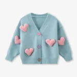 Mini Fashion™ - Trendy&Comfortabel - Hartjes Trui Blauw / 110 (4 jaar) | Educatief Speelgoed