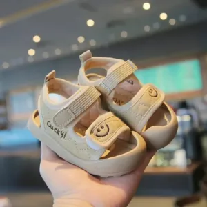 Mini Fashion™ - Comfortabele Zolen - Kinder Sandalen Khaki / 24 (2-2.5 jaar) | Educatief Speelgoed