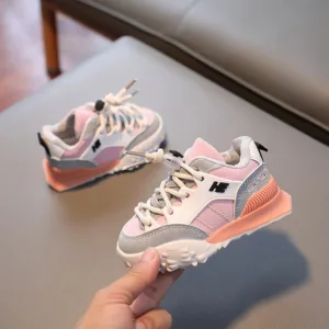 Mini Fashion™ - Stoere Look - Kinder Sportschoenen Roze / 23 (1-2 jaar) | Educatief Speelgoed
