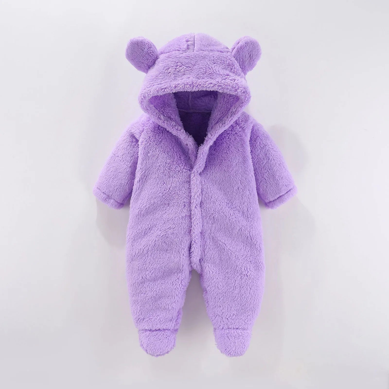 image_855_1738954257272-3420264-2715392-97045798_4 Mini Fashion™ - Met Capuchon - Fleece Romper Paars / 73 (6-9 maanden) | Educatief Speelgoed - Afbeelding 1