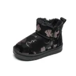 Mini Fashion™ - Waterdicht Ontwerp - Kinder Snowboots Fashion Print Zwart / 28 (5-6 jaar) | Educatief Speelgoed