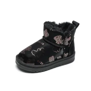 Mini Fashion™ - Waterdicht Ontwerp - Kinder Snowboots Fashion Print Zwart / 28 (5-6 jaar) | Educatief Speelgoed