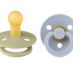 Fopspeen Bibs Khaki/Dusty Blue 0-6mnd 2st