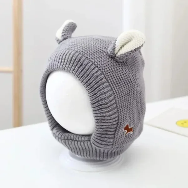 Mini Fashion™ - Houd Oren Warm - Balaclava Muts Grijs | Educatief Speelgoed - Afbeelding 1