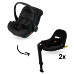 Set | Autostoel Novi Baby® Jacky Pro 360° I-Size All Black&Base + Extra Base
