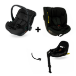 Set | Autostoel Novi Baby® Jacky Pro 360° + Autostoel Jaimy Pro I-Size All Black&Base