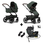 Kinderwagen Joolz Geo³ Forest Green + Autostoel Jacky Pro 360°&Base&Adapterset