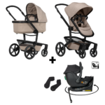 Kinderwagen Joolz Geo³ Sandy Taupe Special Edition + Autostoel Jacky Pro 360°&Base&Adapterset