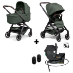 Kinderwagen Joolz Hub2 Forest Green + Autostoel Jacky Pro 360°&Base&Adapterset