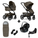 Kinderwagen Joolz Geo³ Hazel Brown Special Edition + Autostoel Joolz x Maxi-Cosi, Slide Tech Base&Accessoires