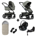 Kinderwagen Joolz Geo³ Sage Green + Autostoel Joolz x Maxi-Cosi, Slide Tech Base&Accessoires
