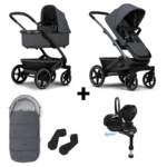 Kinderwagen Joolz Geo³ Stone Grey + Autostoel Maxi-Cosi Pebble 360 Pro2 Slide Tech, Base&Accessoires