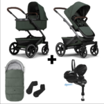 Kinderwagen Joolz Geo³ Forest Green + Autostoel Maxi-Cosi Pebble 360 Pro2 Slide Tech, Base&Accessoires