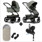 Kinderwagen Joolz Geo³ Sage Green + Autostoel Maxi-Cosi Pebble 360 Pro2 Slide Tech, Base&Accessoires