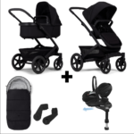Kinderwagen Joolz Geo³ Space Black + Autostoel Maxi-Cosi Pebble 360 Pro2 Slide Tech, Base&Accessoires