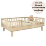 Set | Peuterbed Novi at Home® Juliette 70x140 Sand incl. Matras&Dekbedovertrek