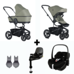 Kinderwagen Easywalker Harvey5 AIR Sage Green Special Edition + Autostoel Maxi-Cosi Pebble Pro2, Base&Adapter