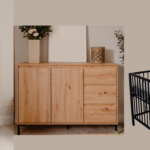 Babykamer Finori Korsika met Ledikant Open Basic Black