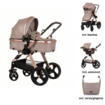 Kinderwagen Chipolino Havana Golden Beige 3-in-1 + Autostoel