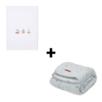 Wieg Pakket| Little Dutch Sailors Bay Blue Geborduurd