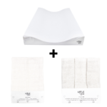 SET | Little Boo 10-delig | Aankleedkussen White/Luiers/Washandjes