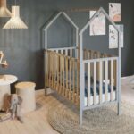Ledikant Lise House Grey/Natural