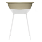 Bad Luma Olive Green + Badstandaard Snow White