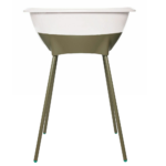 Bad Luma Silk Oat + Badstandaard Night Olive