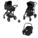 Kinderwagen Maxi-Cosi Plaza Plus Essential Black met Autostoel Pebble 360° Pro2