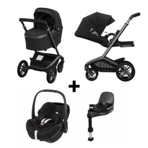 Kinderwagen Maxi-Cosi Fame V1 Twillic Black met Autostoel Pebble 360° Pro2 en Base Slide Tech
