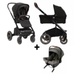 Kinderwagen Nuna MIXX Next Riveted + Autostoel Nuna PIPA Urbn Granite