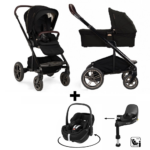SET | Kinderwagen Nuna MIXX Next Riveted + Autostoel Pebble 360 Pro2 en Slide Tech Base