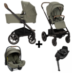 Kinderwagen Nuna MIXX Next Pine + Autostoel Nuna PIPA Next Pine&Base Nuna 360 System