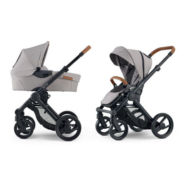 Kinderwagen Mutsy Evo Concrete Melange/Cognac - Afbeelding 1
