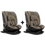 Set | 2 x Autostoel Novi Baby® Nathan Premium I-Size Dark Taupe
