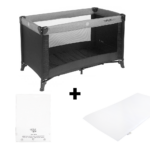Campingbed Titanium Baby Black incl. Matras en Hoeslaken