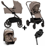 Kinderwagen Nuna MIXX Next Cedar + Autostoel Nuna PIPA Next Cedar&Base Nuna 360 System