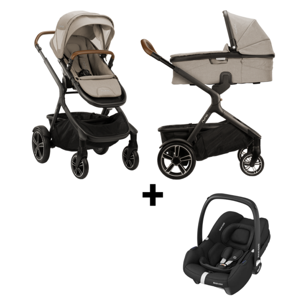 Kinderwagen Nuna Demi Grow Hazelwood + Autostoel Maxi-Cosi Cabriofix I-size - Afbeelding 1