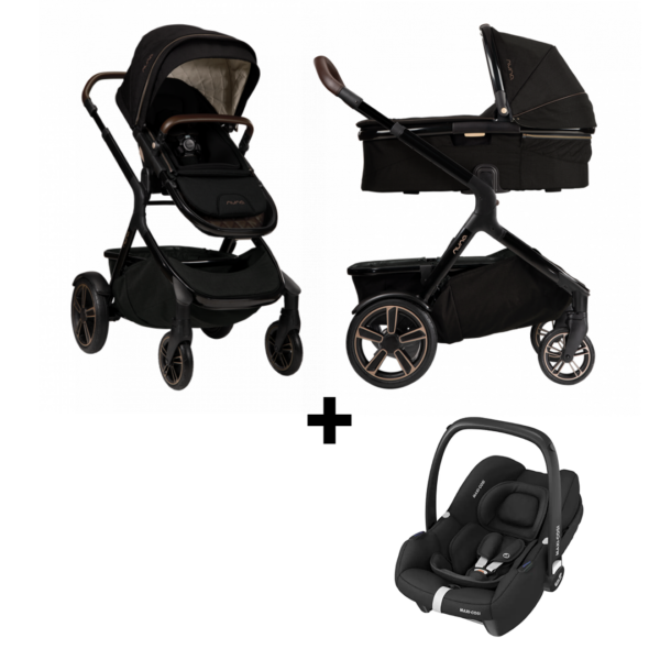 Kinderwagen Nuna Demi Grow Riveted + Autostoel Maxi-Cosi Cabriofix I-size - Afbeelding 1