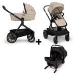Kinderwagen Nuna DEMI Next Biscotti + Autostoel Nuna Pipa Urbn