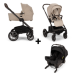 Kinderwagen Nuna MIXX Next Biscotti + Autostoel Nuna Pipa Urbn