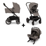 Kinderwagen Nuna MIXX Next Granite Black + Autostoel Nuna Pipa Urbn