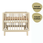 Set | Box Novi at Home® Olivia Sand Incl. Boxmatras en Boxkleed