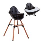 Set | Kinderstoel Childhome Evolu2 2in1&Eetblad Walnoot/Zwart