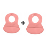 Slabber Babyono Siliconen Roze 2-Pack