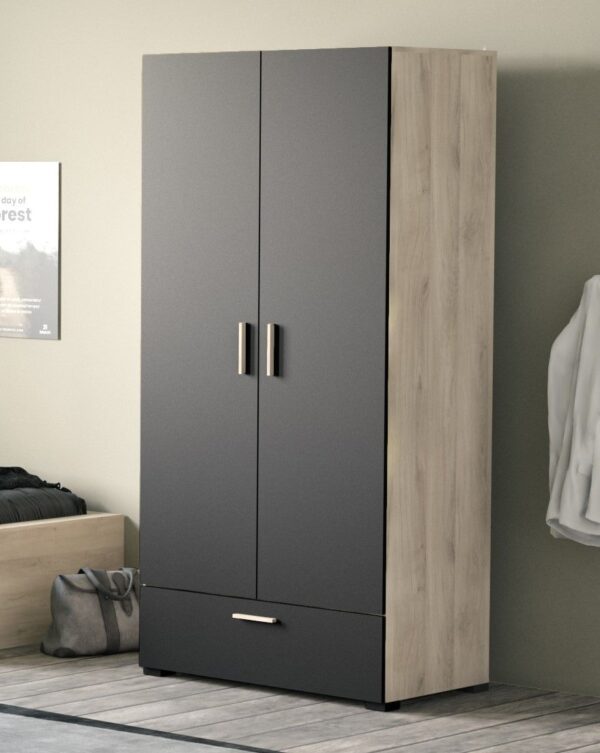 Kast Izzy Black/Kronberg Oak - Afbeelding 1