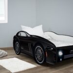 Kleuterbed Top Beds Racing Car 80x160 Black Incl. Matras