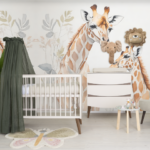 Babykamer Smile Cream Walnut (Ledikant + Commode)