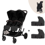 Tweeling Kinderwagen Novi Baby® Scott V2 Black Melange